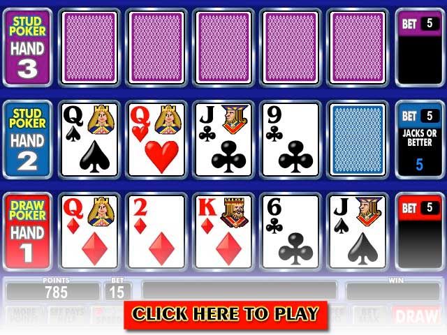 Click to Play Ace Invaders Bonus Poker