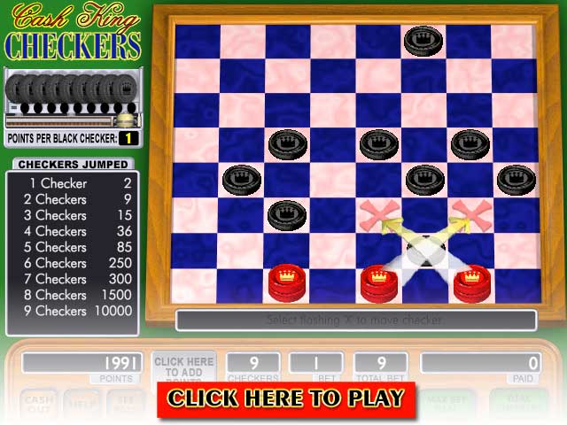 Click to Play Cash King Checkers